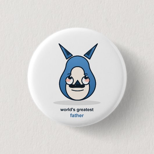 Bester Vater Fuchs der Welt Button (Vorderseite)