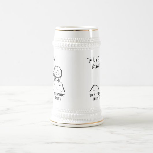 Bester Vater Funny Sheep Sprichwort a Pub Bierglas (Mittel)