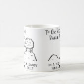 Bester Vater Funny Sheep Sprichwort a Pub Kaffeetasse (Mittel)