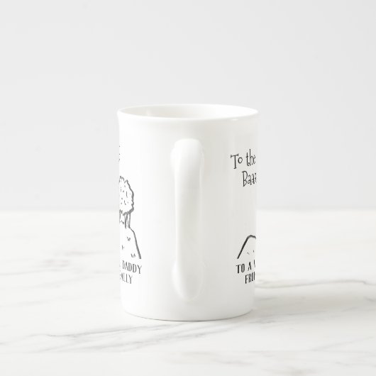 Bester Vater Funny Sheep Sprichwort a Pub Porzellantasse (Rückseite)