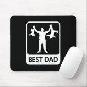Bester Vater - Funny Silhouette von Pater Holding  Mousepad (Mit Mouse)