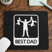 Bester Vater - Funny Silhouette von Pater Holding  Mousepad