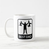 Bester Vater - Funny Vatertag Kaffee Tasse (Links)