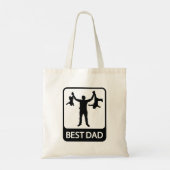 Bester Vater - Funny Vatertag Tasche (Rückseite)