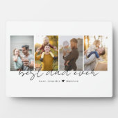 Bester Vater für alle 4 Fotos - Benutzerdefiniert Fotoplatte (Vorderseite)