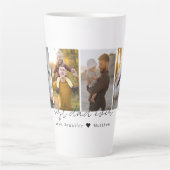 Bester Vater für alle 4 Fotos - Benutzerdefiniert Milchtasse (Vorderseite)