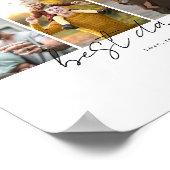 Bester Vater für alle 4 Fotos - Benutzerdefiniert Poster (Ecke)