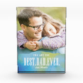 Bester Vater für Aquarellfarben je Acrylglas-Foto- Fotoblock (Vorderseite)