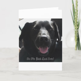 Bester Vater für Black Dog Design Karte
