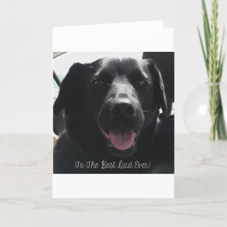 Bester Vater für Black Dog Design Karte