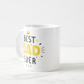 Bester Vater für Black & Yellow-Kaffee Kaffeetasse (Vorderseite Links)