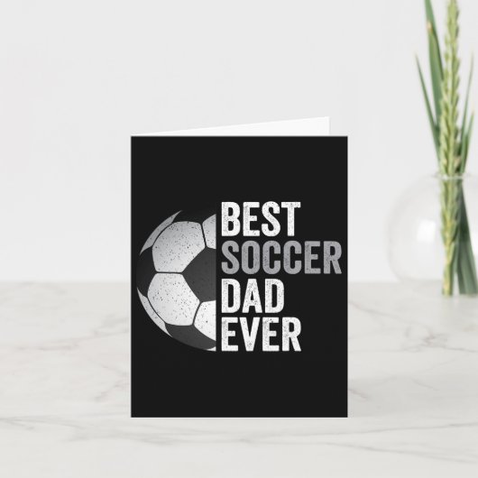 Bester Vater für Fußball je Vater &# s Day Soccer Karte (Vorderseite)