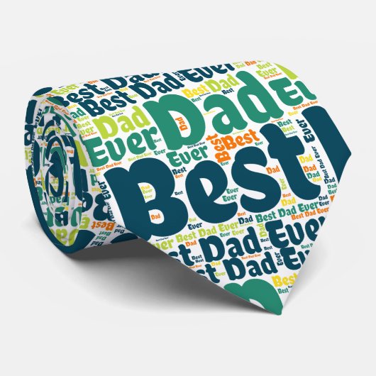 Bester Vater für grünen Text je Krawatte (Gerollt)