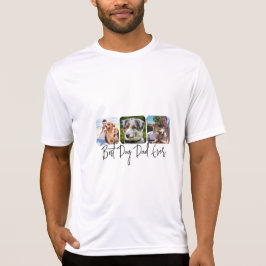 Bester Vater für Hunde - Individuelle 3-Foto Colla T-Shirt