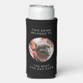 Bester Vater für Hunde je Benutzerdefinierter Text Selters Dosenkühler (Seltzer Vorderseite)