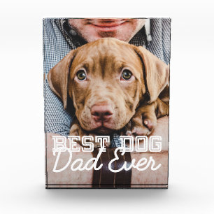 Bester Vater für Hunde je Modernes Haustier Fotoblock
