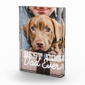 Bester Vater für Hunde je Modernes Haustier Fotoblock (Rechts)