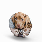 Bester Vater für Hunde je Modernes Haustier Fotoblock (Rechts)