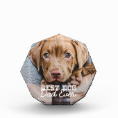 Bester Vater für Hunde je Modernes Haustier Fotoblock (Vorderseite)