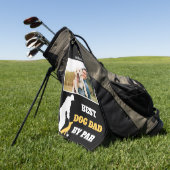 Bester Vater für Hunde mit benutzerdefiniertem Fot Golfhandtuch (Gras)