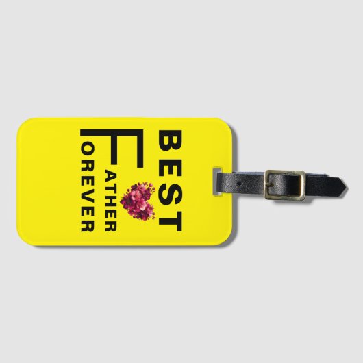 Bester VATER für immer - Gepäckanhänger (Vorderseite (Horizontal))