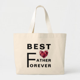 Bester Vater für immer - Jumbo Tote Bag Stoffbeutel