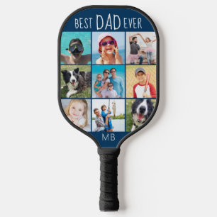 Bester Vater für jeden 9-Foto-Skriptnamen benutzer Pickleball Schläger