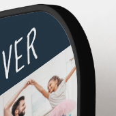 Bester Vater für jeden 9-Foto-Skriptnamen benutzer Pickleball Schläger (Linke Seite)