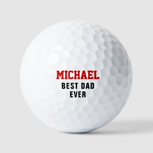 Bester Vater für jeden Individuelle Name Personali Golfball (Vorderseite)