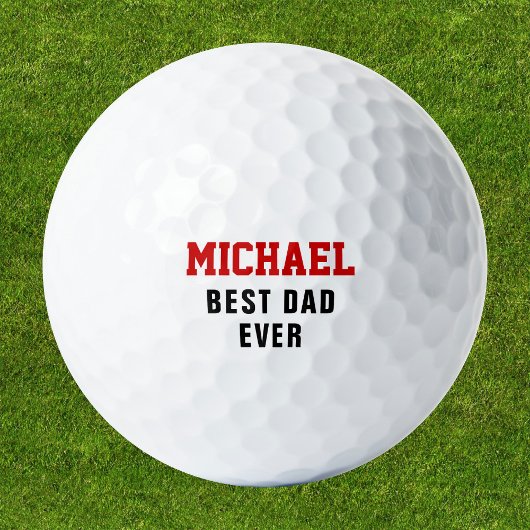 Bester Vater für jeden Individuelle Name Personali Golfball