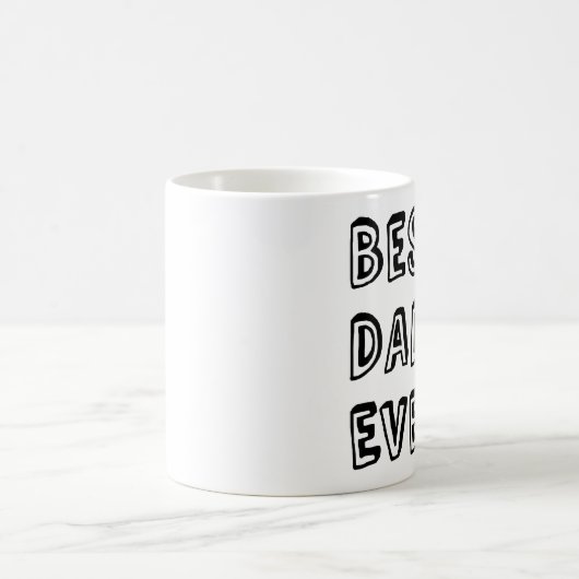 Bester Vater für jeden Textentwurf Kaffeetasse (Mittel)