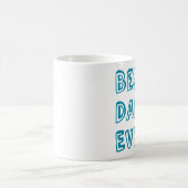 Bester Vater für jeden Textentwurf Kaffeetasse (Mittel)