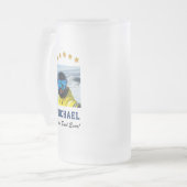 Bester Vater für jedes benutzerdefinierte Foto Tex Mattglas Bierglas (Vorderseite Links)