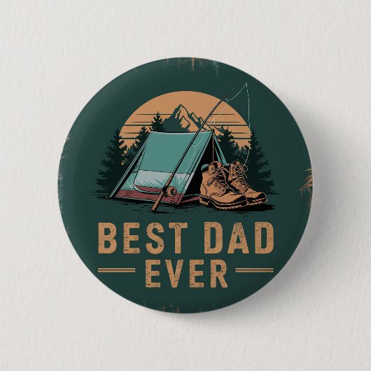 Bester Vater für jedes Camping Button (Vorderseite)