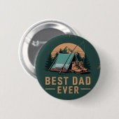 Bester Vater für jedes Camping Button (Vorne & Hinten)