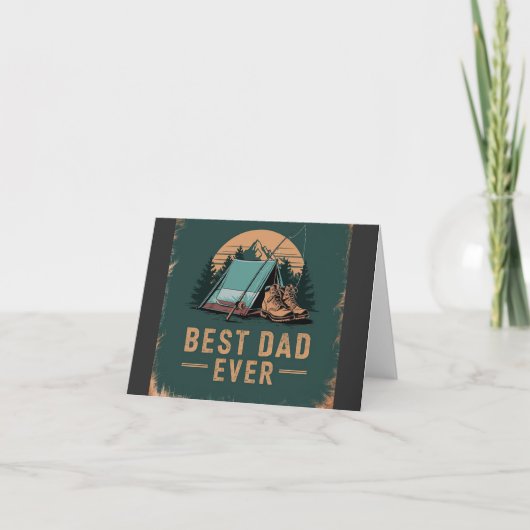 Bester Vater für jedes Camping Karte (Vorderseite)