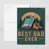 Bester Vater für jedes Camping Postkarte (Vorne/Hinten)