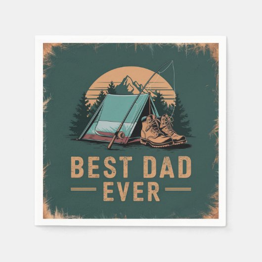Bester Vater für jedes Camping Serviette (Vorderseite)