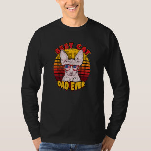 Bester Vater für Katzen je Katze Sphynx Katze Katz T-Shirt