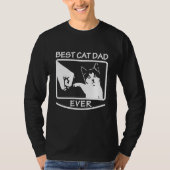 Bester Vater für Katzen je - Langschläfchen-Shirt T-Shirt (Vorderseite)