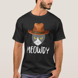 Bester Vater für Katzen je Meowdy farbige Katze mi T-Shirt