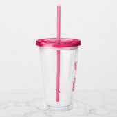 Bester Vater für Katzen je - Silhouette Acryltrinkbecher (Rechts)