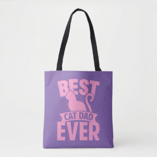 Bester Vater für Katzen je - Silhouette Tasche