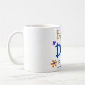 Bester Vater für Kinder Drawling Kaffeetasse (Links)