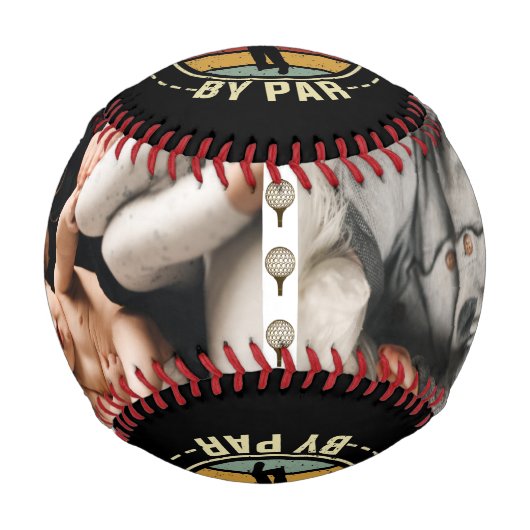 Bester Vater für Par Custom Foto Baseball (Vorderseite)