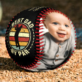 Bester Vater für Par Custom Foto Baseball