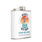 Bester Vater für Par von Daughters Custom Retro Go Flachmann (Rechts)