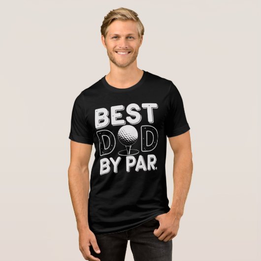 "Bester Vater für weit - Einzigartige T - Shirt-De Tri-Blend Shirt (Vorderseite voll)