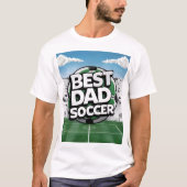 Bester Vater Fußball Graffiti T - Shirt (Vorderseite)