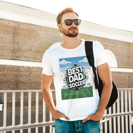 Bester Vater Fußball Graffiti T - Shirt